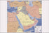 24"x36" Gallery Poster, map of middle east iran iraq israel egypt 2003
