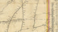 24"x36" Gallery Poster, Railroad map of Illinois 1855
