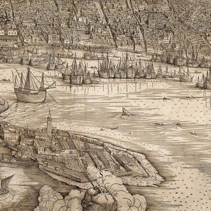 24"x36" Gallery Poster, Jacopo de' Barbari View of Venice