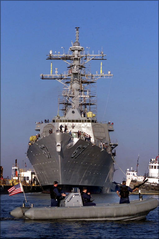 24"x36" Gallery Poster, 010914 N 0000X 002 USS Cole Refloat