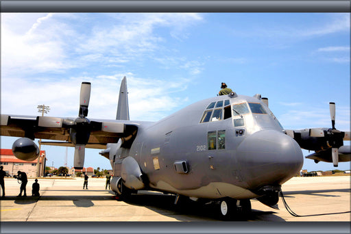 24"x36" Gallery Poster, 102d Rescue Squadron - Lockheed HC-130H Hercules