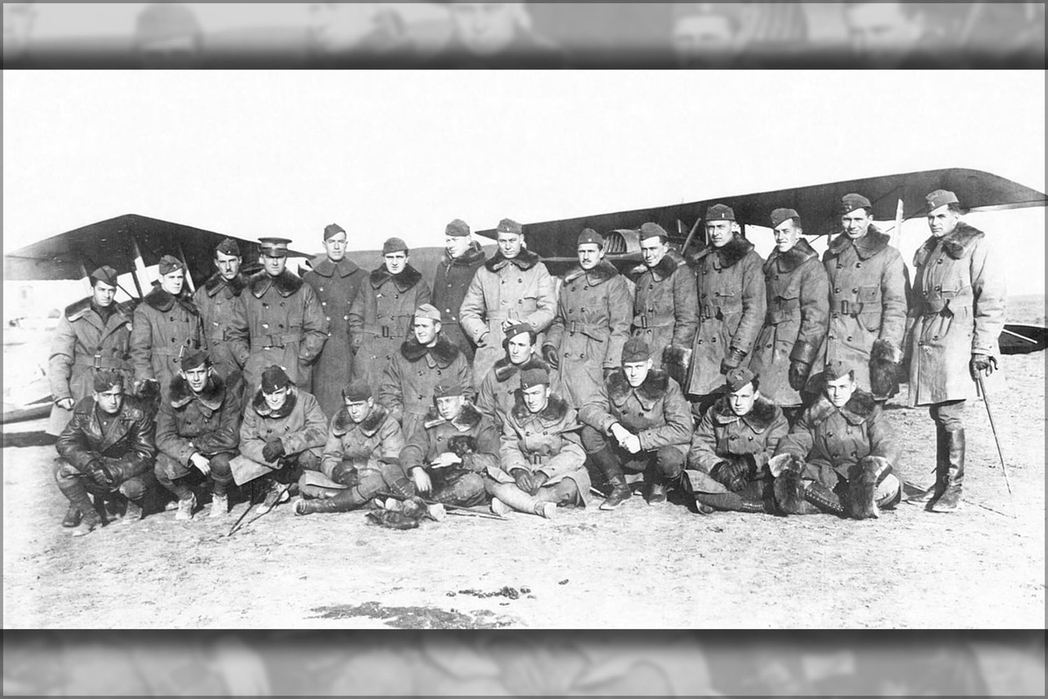 24"x36" Gallery Poster, 139th Aero Squadron, Belrain Aerodrome, France, November 1918