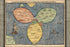 24"x36" Gallery Poster, 1581 Bunting clover leaf world map