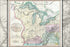 24"x36" Gallery Poster, 1805 Cary Map of the Great Lakes and Western Territory (Kentucy, Virginia, Ohio, Pennsylvania Michigan