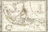 24"x36" Gallery Poster, 1810 Tardieu Map of the East Indies, Singapore, Southeast Asia, Sumatra, Borneo, Java in French