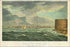 24"x36" Gallery Poster, 1825 Wall and Hill View of New York City from the Governors Island  Hudson River