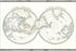 24"x36" Gallery Poster, 1838 Bradford Map of the World on Polar Projection ( Northern and Southern Hemispheres )