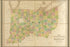 24"x36" Gallery Poster, 1839 map of indiana and ohio