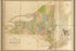 24"x36" Gallery Poster, 1839 map of new york