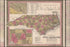24"x36" Gallery Poster, 1847 Map of North Carolina showing the gold region of the state, 1847