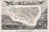 24"x36" Gallery Poster, 1852 Levasseur Map of the Department Des Basses Pyrenees, France (Jurancon Wine Region)