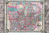 24"x36" Gallery Poster, 1854 Colton Pocket Map of Ohio, Michigan, Wisconsin, Iowa, Illinois, Missouri, Indiana and Kentucky
