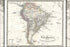 24"x36" Gallery Poster, 1855 Spruner Map of South America - Overview of Discovery, Conquest and Colonization