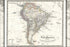 24"x36" Gallery Poster, 1855 Spruner Map of South America - Overview of Discovery, Conquest and Colonization