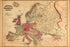 24"x36" Gallery Poster, 1871 map of europe; england france germany spain italy