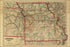 24"x36" Gallery Poster, 1872 railroad map & guide of Missouri