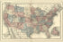24"x36" Gallery Poster, 1878 map of the united states of america