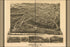 24"x36" Gallery Poster, 1891 birdseye view map of Asheville, North Carolina