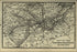 24"x36" Gallery Poster, 1901 Poor's Cleveland, Cincinnati, Chicago and St. Louis Railway