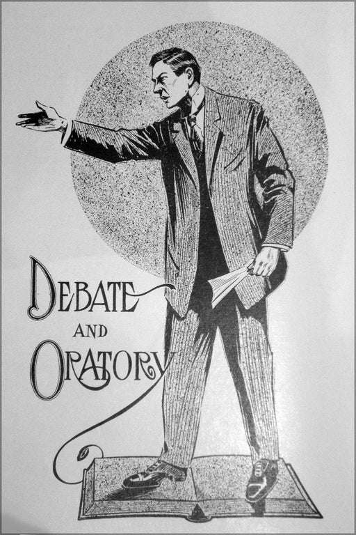 24"x36" Gallery Poster, 1909 Tyee Debate and Oratory illustration