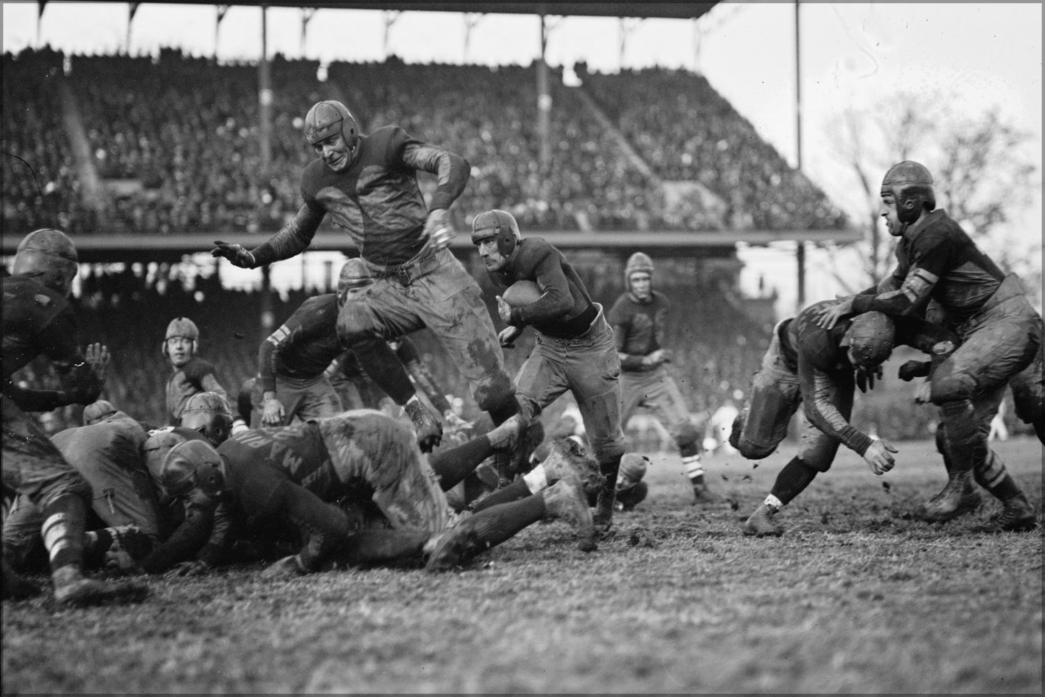 24"x36" Gallery Poster, 1923 Army-Navy football Game at Polo Grounds, New York city