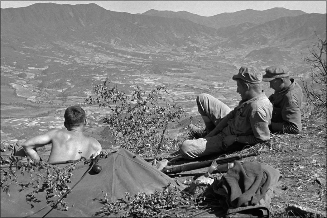 24"x36" Gallery Poster, 1st Marine Division Punchbowl Valley korea korean war