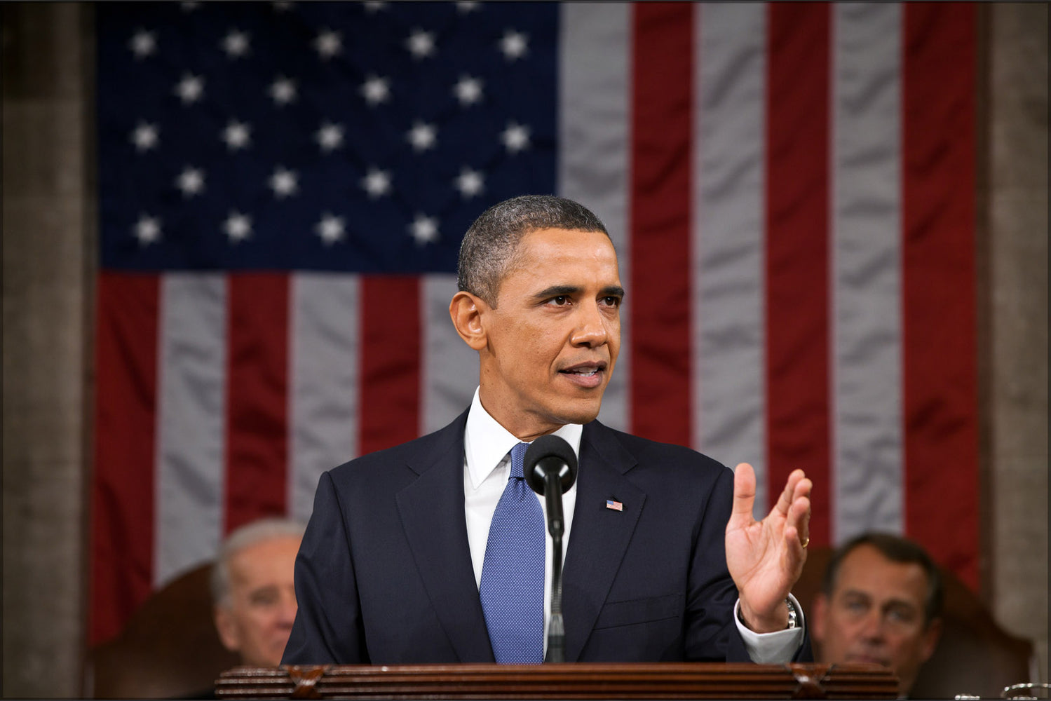 24"x36" Gallery Poster, 2011 State of the Union Obama