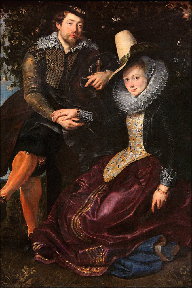 24"x36" Gallery Poster, 2500 Honeysuckle Bower by Peter Paul Rubens