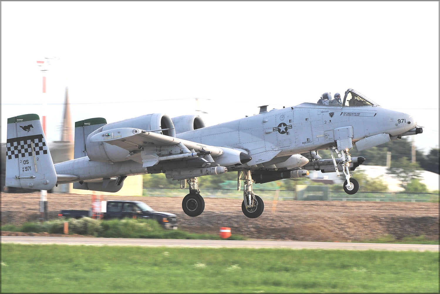 24"x36" Gallery Poster, 25th Fighter Squadron A-10C Thunderbolt II warthog