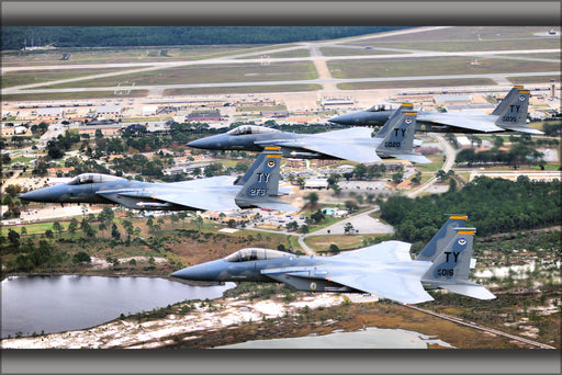 24"x36" Gallery Poster, 2d Fighter Squadron F-15 eagle Tyndall AFB