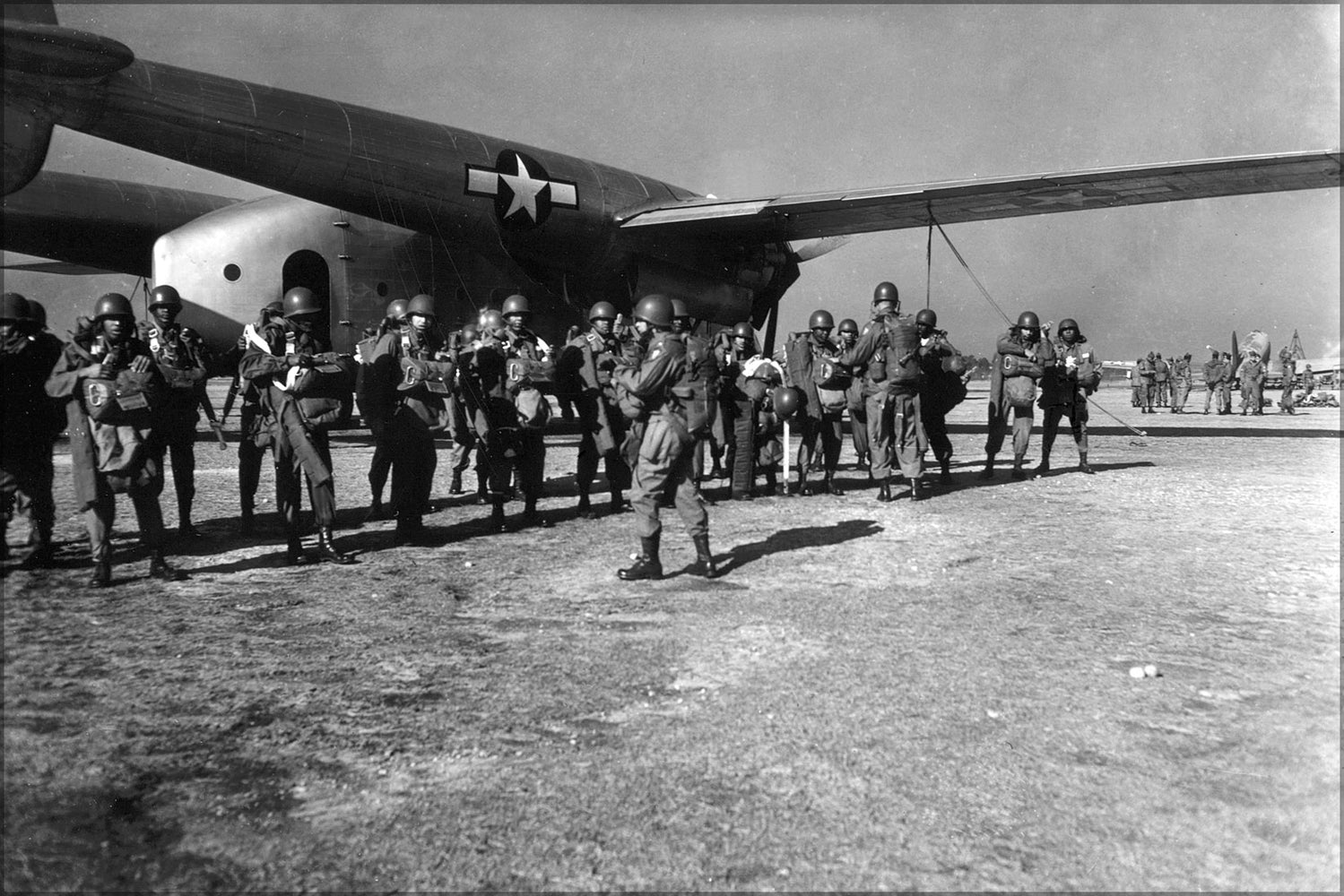 24"x36" Gallery Poster, 555th Parachute Infantry Battalion airborne fort Dix New Jersey 1947