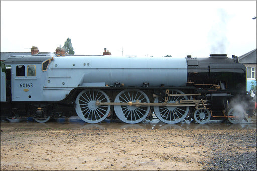 24"x36" Gallery Poster, 60163 Tornado locomotive steam engine train side view