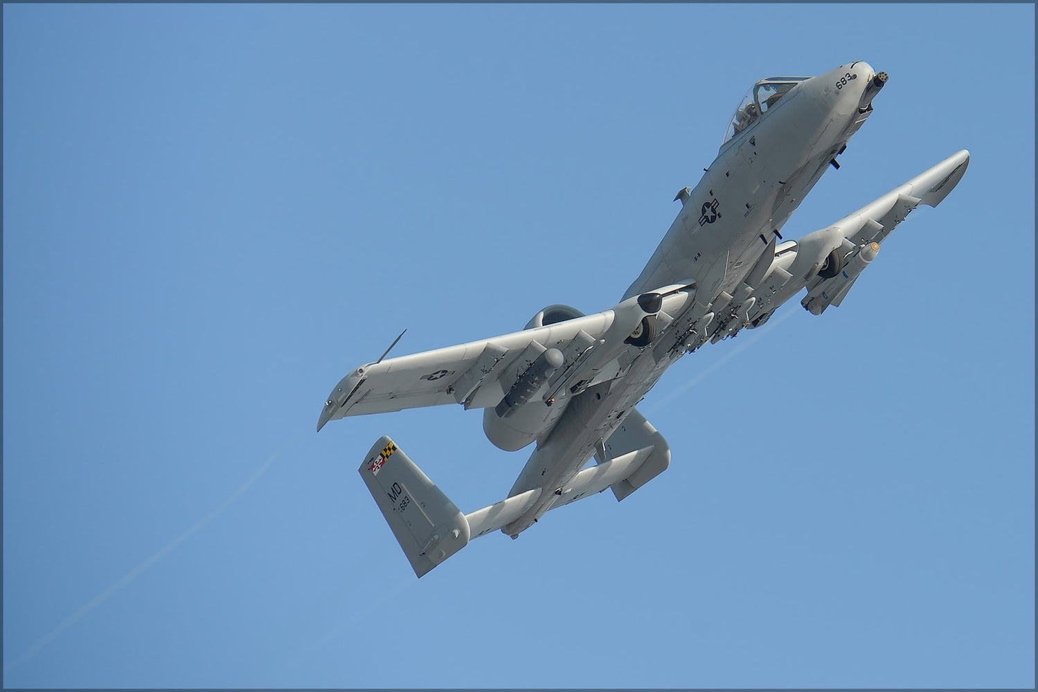 24"x36" Gallery Poster, A-10C Thunderbolt II warthog Maryland Air National Guard