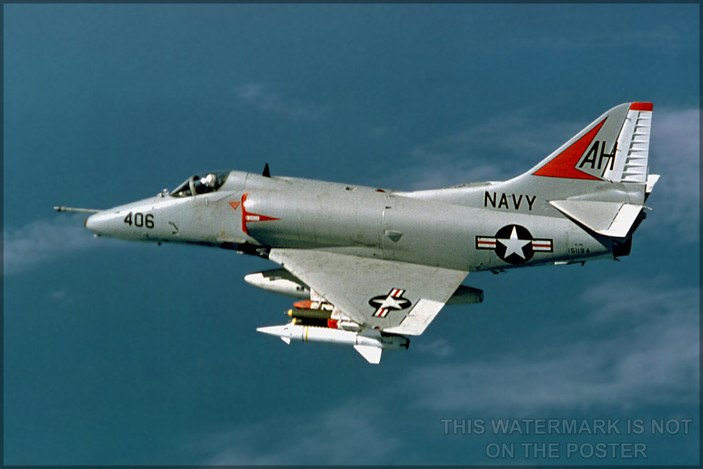 24"x36" Gallery Poster, A-4 Skyhawk