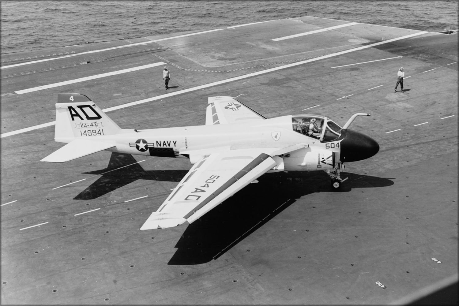 24"x36" Gallery Poster, A-6A Intruder (VA-42) Green Pawns USS Forrestal (CVA-59) 1963