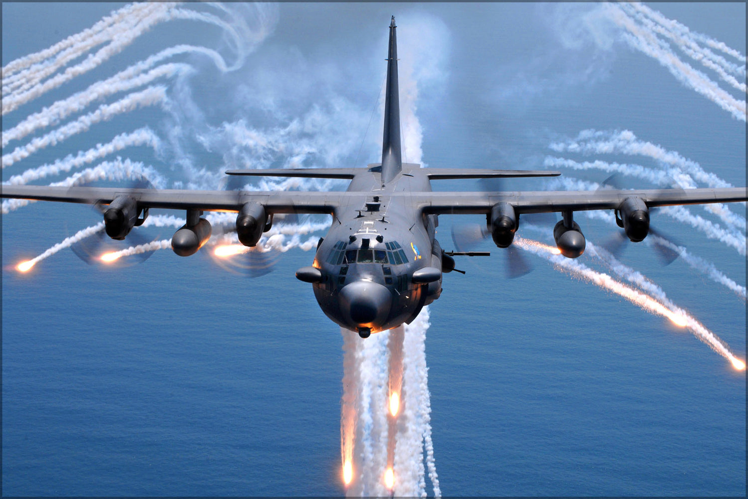 24"x36" Gallery Poster, AC-130H spectre gunship 16th Special Operations Squadron