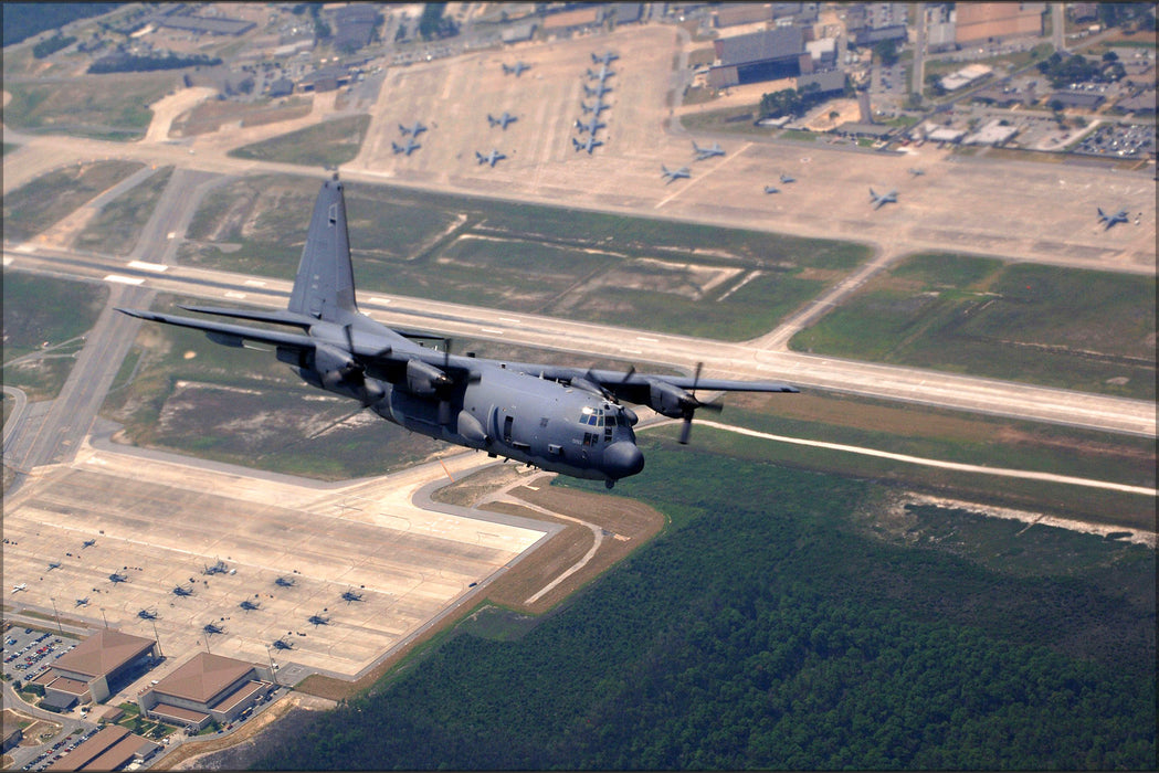 24"x36" Gallery Poster, AC-130U Spooky gunship 4th Special Operations Hurlburt Field
