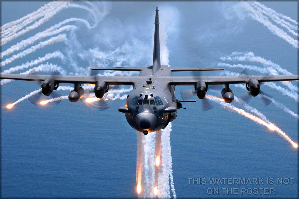 24"x36" Gallery Poster, AC-130 spectre Gunship p2