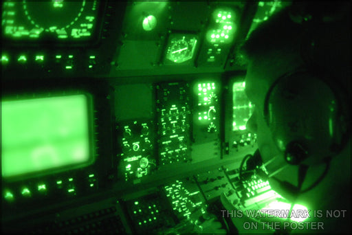 24"x36" Gallery Poster, AC-130 spectre spooky sensor suite