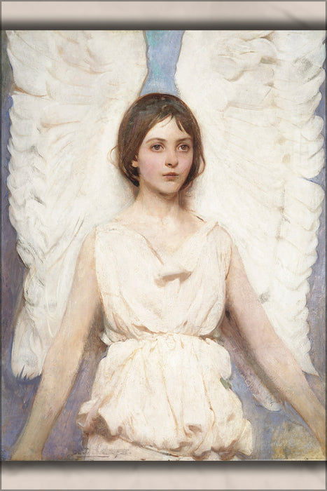 24"x36" Gallery Poster, Abbott Handerson Thayer - Angel - Smithsonian 1887