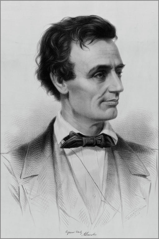 24"x36" Gallery Poster, Abraham Lincoln, Republican candidate for the president, 1860