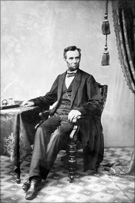 24"x36" Gallery Poster, Abraham Lincoln O 79 by Gardner, 1863 bw