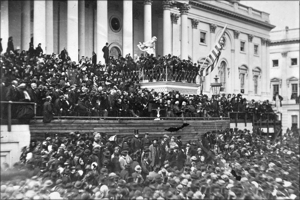 24"x36" Gallery Poster, Abraham Lincoln second inaugural address