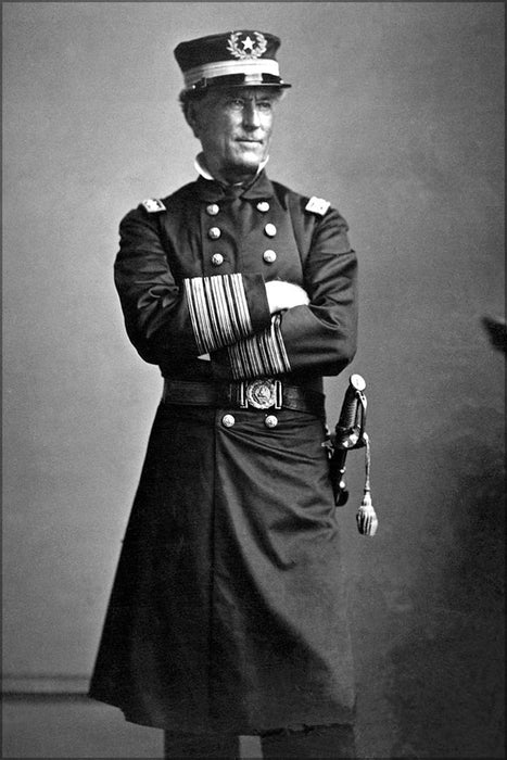 24"x36" Gallery Poster, Admiral David G. Farragut, ca. 1863