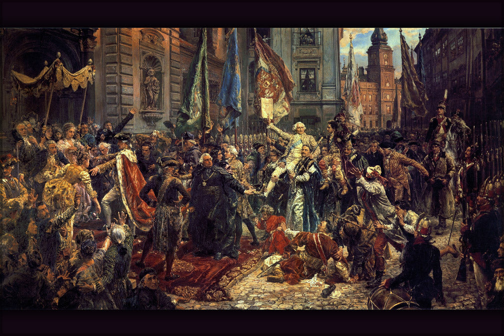 24"x36" Gallery Poster, Adoption of the Polish Constitution of May 3, 1791 by jan matejko