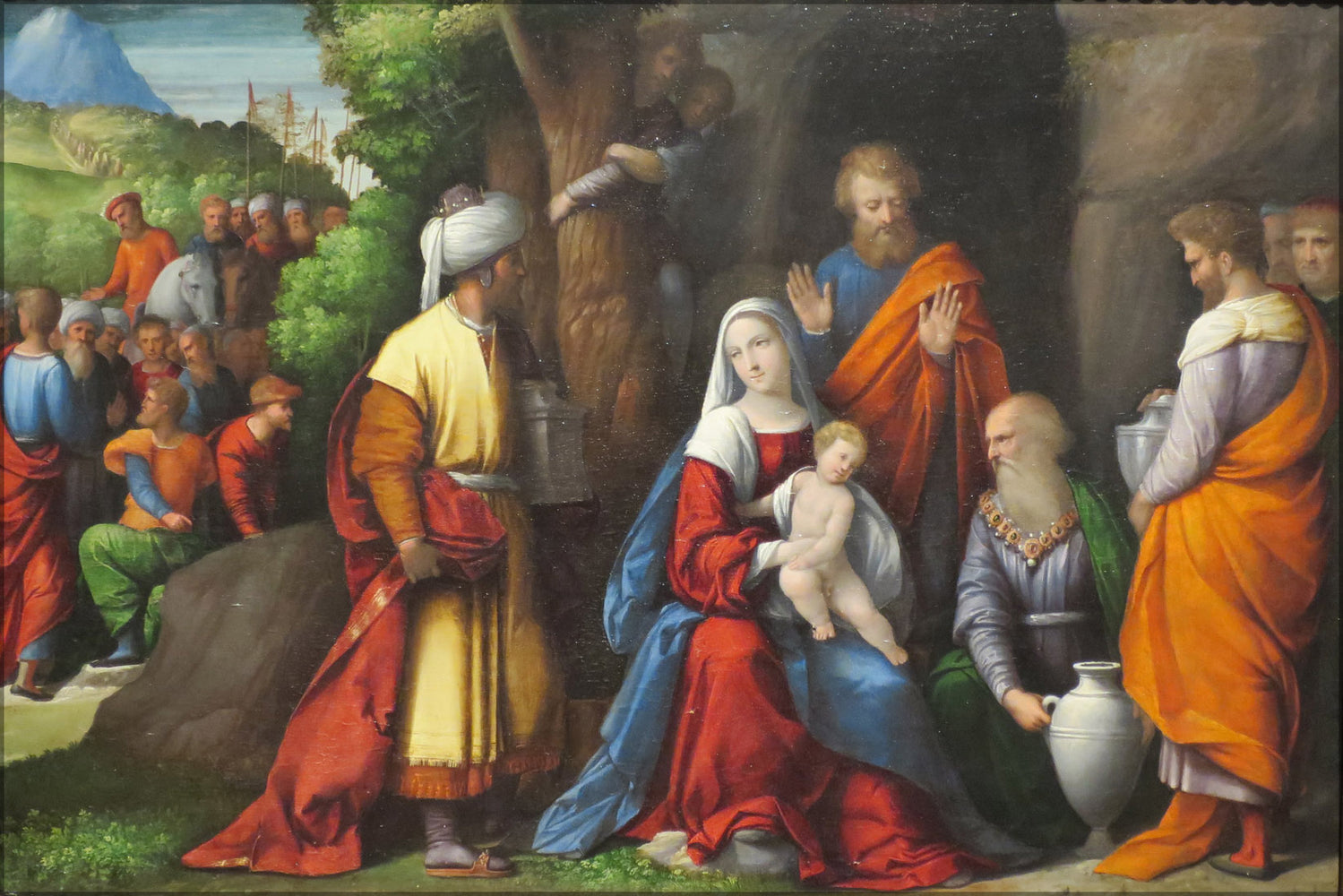 24"x36" Gallery Poster, Adoration of the Magi by Benvenuto Tisi, oil on panel, c. 1534, High Museum of Art