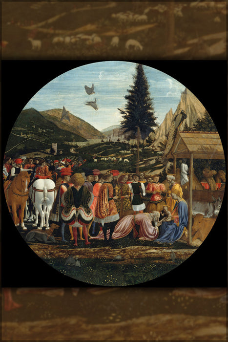 24"x36" Gallery Poster, Adoration of the Magi by domenico veneziano