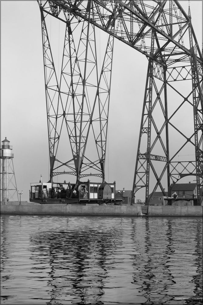24"x36" Gallery Poster, Aerial bridge car, Duluth, Minnesota c1908