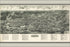 24"x36" Gallery Poster, Aero-view map of Monroe, New York 1923