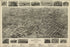 24"x36" Gallery Poster, Aero view map of Bristol, Virginia & Tennessee 1912